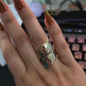 Elegant Gold and Silver Women's Ring*ONLY BUNDLED*